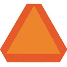 [029069106263] SLOW VEHICLE EMBLEM SIG 16" X 14" HY-KO - TA-1