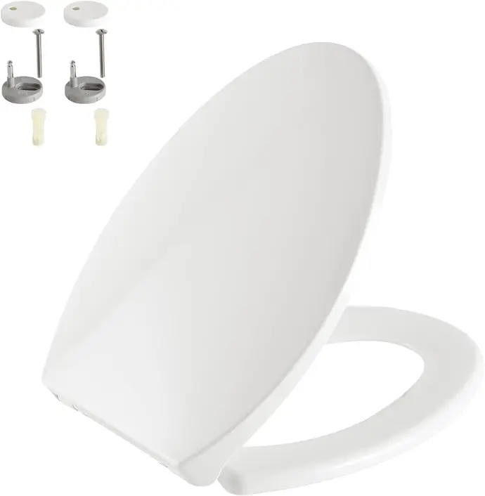 [012181861330] SOFT CLOSE ELONGATED TOILET SEAT - AS 409SEAT