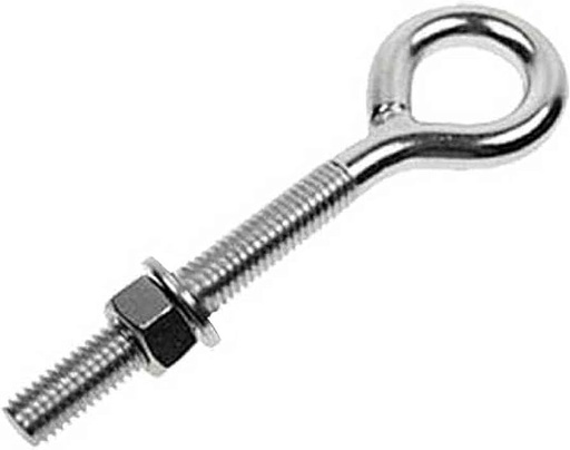 [738287923681] SS EYE BOLT WITH NUT TRNBLACK 5/16 X 6-1/2" - 52368