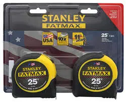 [076174740387] STANLEY FATMAX 25FT 2PACK TAPE MEASURE  - FMHT74038