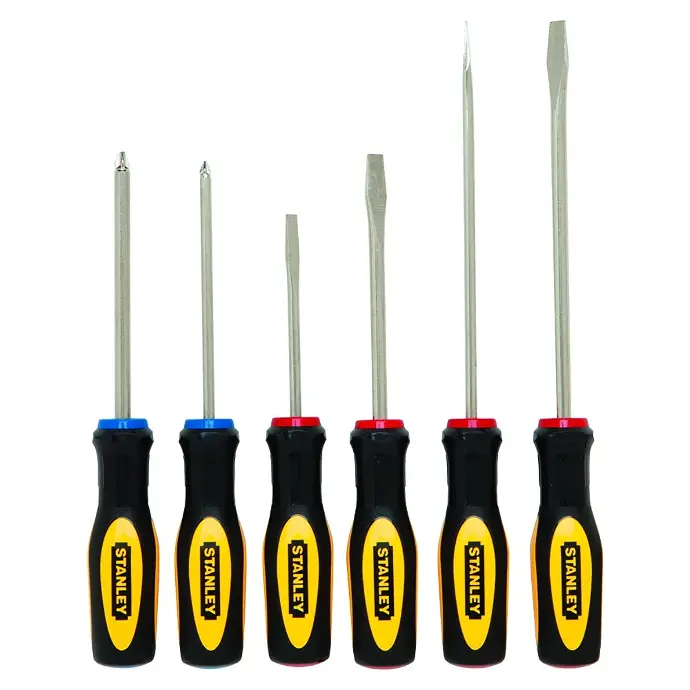 [076174600254] STANLEY STANDARD FLUTED SCREWDIVER SET 6PC - 431-4225