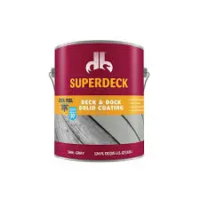 [740755000145] SUPER DECK DECK AND DOCK SOLID COATING COOL FEEL 5406 - GRAY 1GAL - SC0054064-16