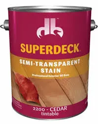 [740755226040] SUPER DECK SEMI-TRANSPARENT STAIN PROFESSIONAL EXTERIOR OIL BASE - 2200 CEDAR GAL - SC0022004-16