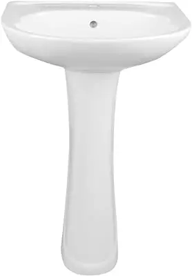 [DS206K ] T-20" X 17" X 34" WHITE PED BASIN - D188