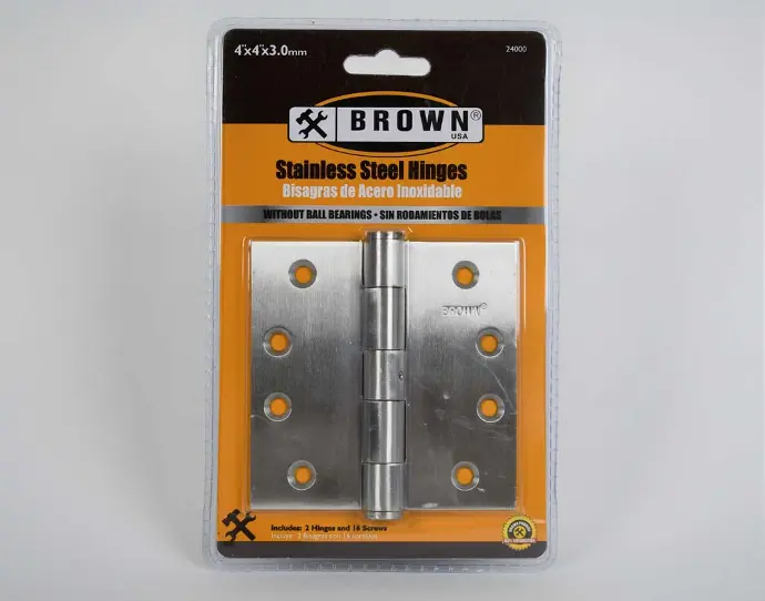 [638110000148] T-3.0" X 3.0" SQ SS HINGE BROWN USA - 2300