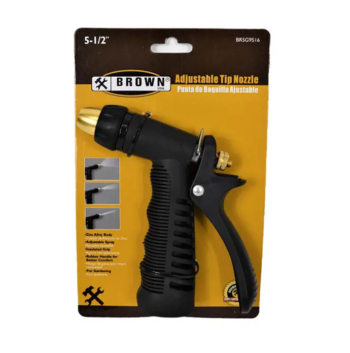 [638110010758] T-HOSE NOZZLE 2FUNCTION ZINC - BROWN - BRSG9516