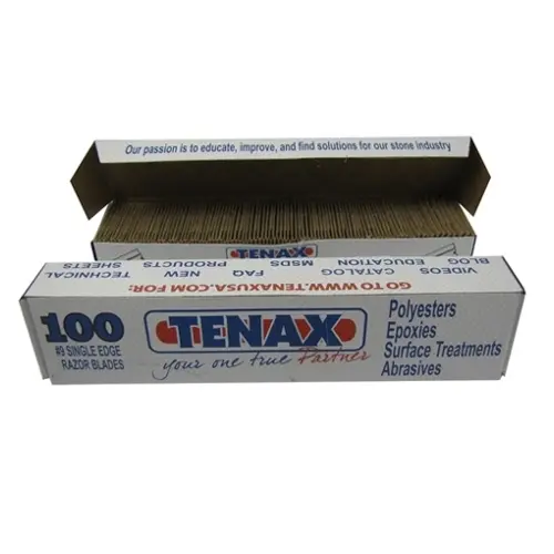 [813649020083] TENAX #9 RAZOR BLADE SINGLE EDGE BOX 100 - VZ13135