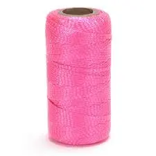 [073938313023] THE CORDAGE SOURCE TWINE #18 X 250 TWIST PINK NYLON SIEN - 545970