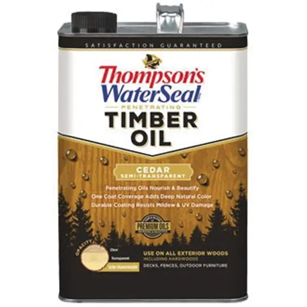 [032053488610] THOMPSON PENETRATING TIMBER OIL SEMI-TRANSPARENT CEDAR GAL - TH048861-16