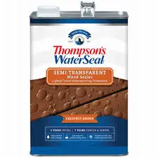 [032053928314] THOMPSON WATERPROOFING SEMI-TRANSPARENT CHESTNUT BROWN STAIN 1GAL