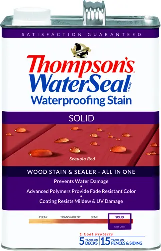 [032053438318] THOMPSON WATERPROOFING STAIN SOLID SEQUOIA RED GAL - TH043831-16