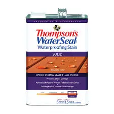 [032053438516] THOMPSON WATERPROOFING STAIN SOLID WOODLAND CEDAR GAL - TH043851-16