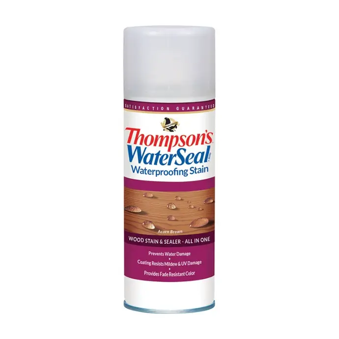 [032053125416] THOMPSON WOOD STAIN ACORN BROWN, SEALER ALL IN ON 12oz CAN SPRAY - TH.012541-18