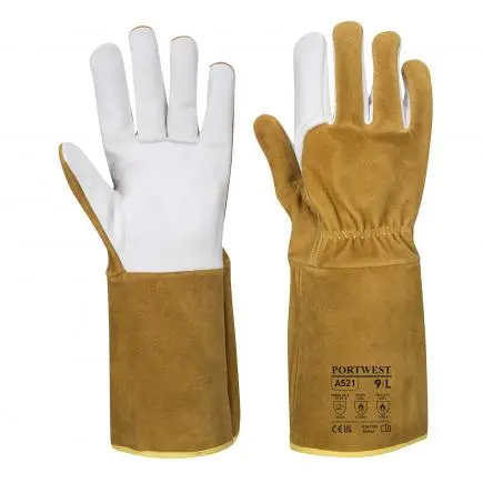 [5036108325436] TIG ULTRA WELDING GAUNTLET BROWN LARGE PORTWEST - A521BRRL