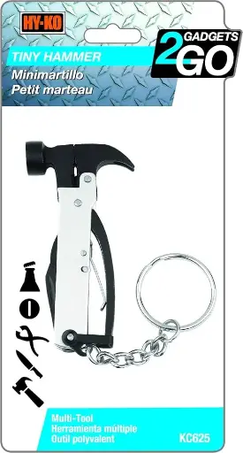 [029069780487] TINY HAMMER MULTI-TOOL HY-KO - KC625