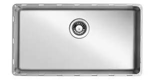 [TZZ38755] TOPZERO HAND MADE 31" X 17-3/8" X 10" DOUBLE EVEN BOWL R0 SEAMLESS EDG...