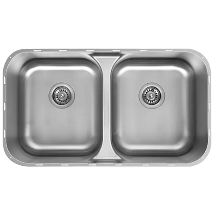 [TZL36055] TOPZERO SEAMLESS EDGE SS SINK 50/50 SPLIT 30" X 16.5" X 9" VENICE - TZL360.55
