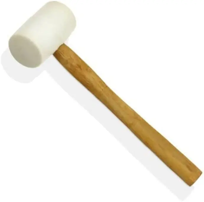[638110042209] TT-16oz WHITE RUBBER MALLET - BRRM0016