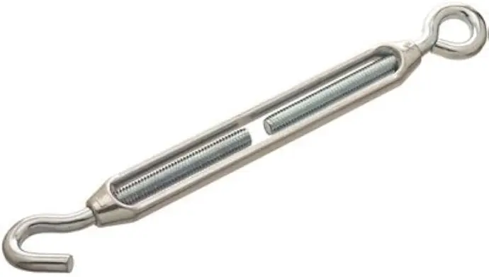 [7501206694794] TUIRNBUCKLE 1/4" ZINC HOOK - F-TR TEN