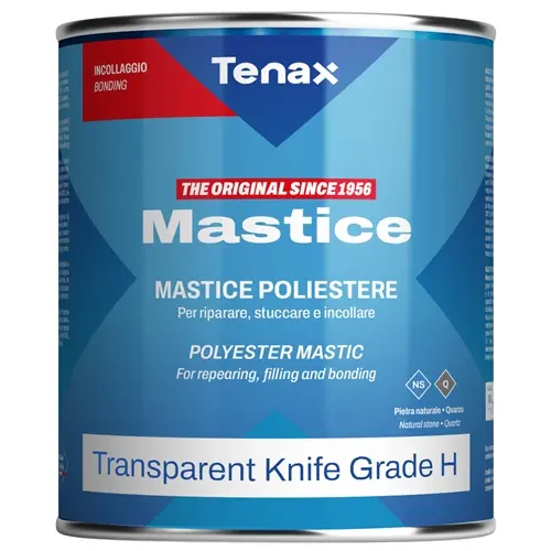 [1MP000BG70] Tenax Transparent Knifegrade Glue - Solid - Quart  