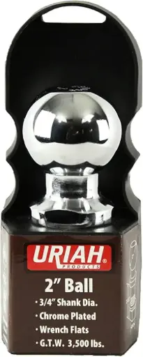 [805089275024] URIAH TRAILER BALL 2" (3/4" X 2-1/2") - UT275025