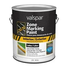 [080047240515] VALSPAR 135 ZONE MARKING PAINT FLAT WHITE 1GAL - 024.0000135.007