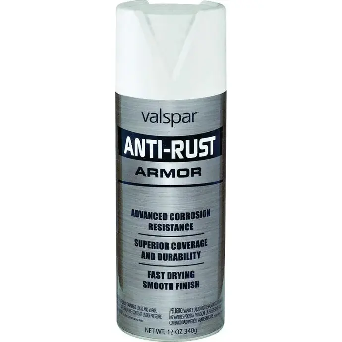 [080047442506] VALSPAR 21921.076 ANTI RUST FLAT WHITE SPRAY CAN - 044.0021921.076