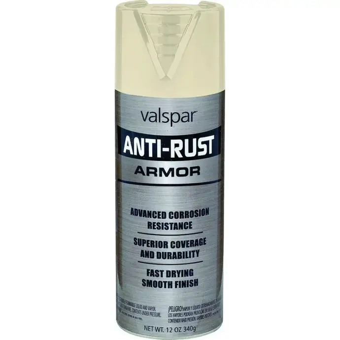 [080047442605] VALSPAR 21935.076 ANTI RUST ALMOND GLOSS ENAMEL SPRAY CAN - 044.0021935.076