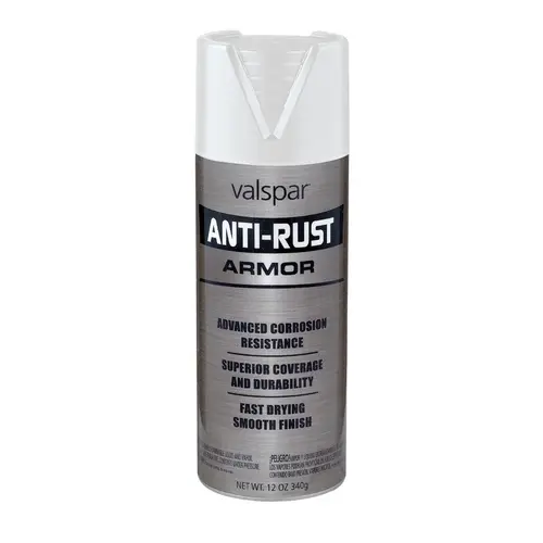 [080047446863] VALSPAR 21941.076 ANTI RUST SEMI GLOSS WHITE SPRAY CAN - 044.0021941.076