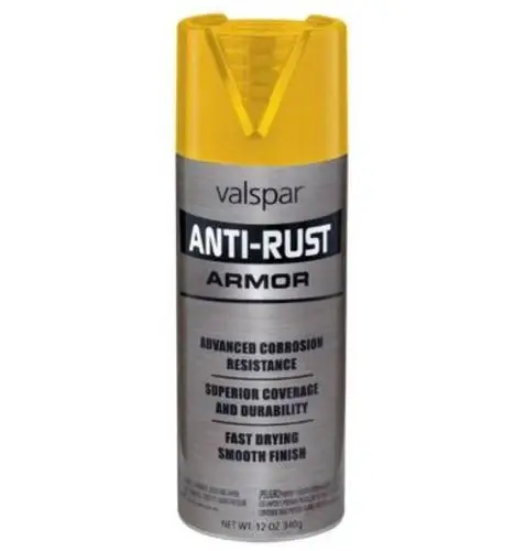 [080047445859] VALSPAR 21945.076 ANTI RUST SAFETY YELLOW SPRAY CAN - 044.0021945.076
