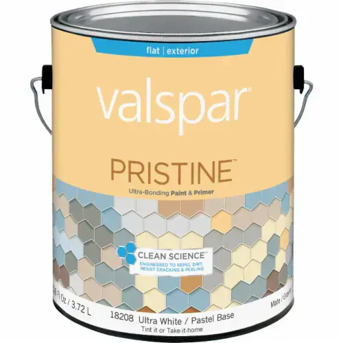 [080047273735] VALSPAR EXTERIOR FLAT /ULTRA WHITEPASTEL BASE PAINT 1 GAL - 027.0018208.007