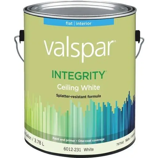 [080047042249] VALSPAR INTEGRITY CEILING WHITE PAINT 6012-231 WHITE 1 GAL - 004.6012231.007