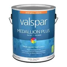 [080047100987] VALSPAR MEDALLION INTERIOR ACRYLIC PAINT SEMI-GLOSS TINT BASE 1GAL