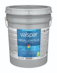 [080047100451] VALSPAR MEDALLION INTERIOR PAINT FLAT WHITE 5GAL - 027.0001400.008