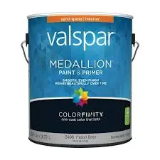 [080047101045] VALSPAR MEDALLION INTERIOR SEMI-GLOSS LATEX PAINT PASTEL BASE 1GAL