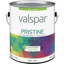 [080047279805] VALSPAR PRISTINE INTERIOR 18540 WHITE PAINT ULTRA-SMOOTH PAINT & PRIMER 1 GAL - 027.0018540.007