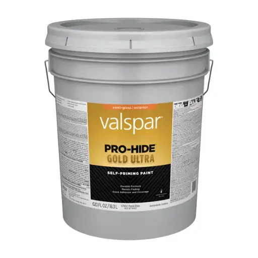 [080047588068] VALSPAR PRO-HIDE GOLD ULTRA EXTERIOR SEMI-GLOSS PASTEL BASE 5GAL
