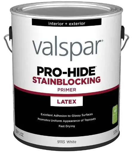[080047589294] VALSPAR PRO-HIDE STAINBLOCKING LATEX PRIMER  GAL - 028.009113.007  