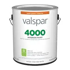 [080047451621] VALSPAR PROFESSIONAL 4 INTERIOR LATEX PAINT SEMI-GLOSS HIGH HIDE WHITE 1 GAL - 045.0099420.007