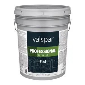 [080047451362] VALSPAR PROFESSIONAL FLAT LIGHT BASE EXTERIOR PAINT 5 GAL - 045.0012611.008..
