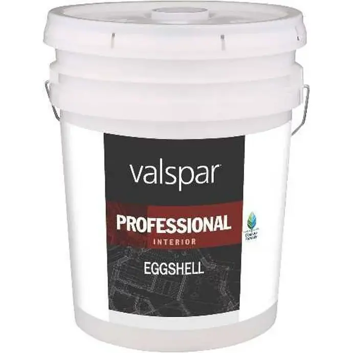 [080047451607] VALSPAR PROFESSIONAL INTERIOR LATEX EGGSHELL HIGH HIDING WHITE 5 GAL - 045.0099410.008