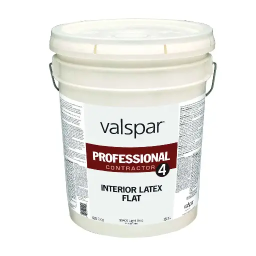 [080047451577] VALSPAR PROFESSIONAL INTERIOR LATEX LIGHT BASE PAINT CONTACTOR 4 SERIES 99401 5GAL - 045.0099401.008