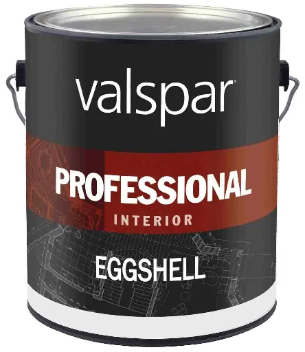 [080047451218] VALSPAR PROFESSIONAL INTERIOR LATEX PAINT EGGSHELL LIGHT BASE 1811 5 GALL - 045.0011811.008