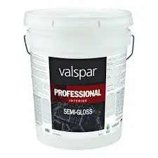 [080047451287] VALSPAR PROFESSIONAL SEMI-GLOSS INTERIOR LATEX PAINT HIGH HIDE 5 GAL - 045.0011900.008
