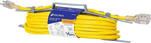 [7501206663868] VOLTECK YELLOW EXTENSION CORD 15M 14AWG - ERA-15X14