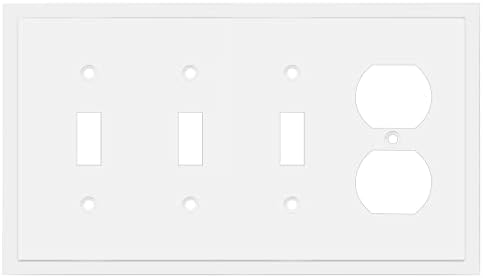[032664542893] W/P Single Switch/Outlet Cover White