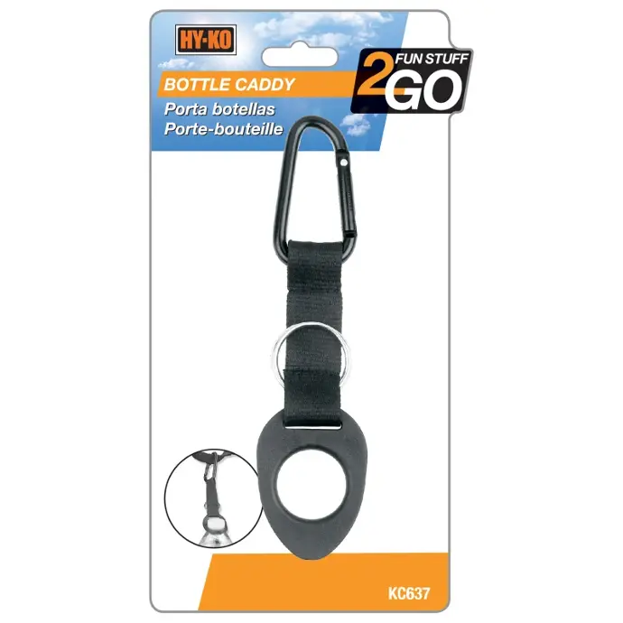 [029069780593] WATER BOTTLE CARABINER HY-KO - KC637