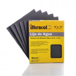 [RPHLC0060002] WATER PROOF SAND PAPER IN A SHEET 9" X 11" 60GRIT - ABRACOL