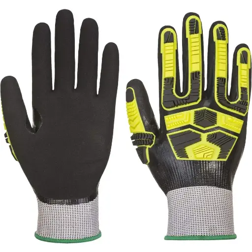 [5036108361342] WATERPROOF HR CUT IMPACT GLOVE GREY/BLACK LARGE PORTWEST -  AP55G8RL