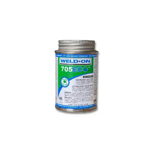 [012181100899] WELD ON 705 -INDUSTRIAL GRADE PLUMBING CEMENT CLEAR MEDIUM-BODIED F...